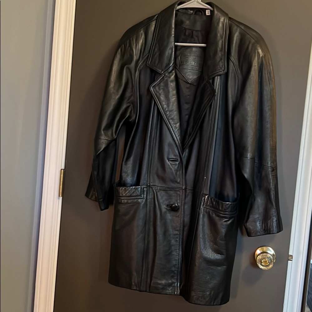 Vintage Preston & York Genuine Leather Coat